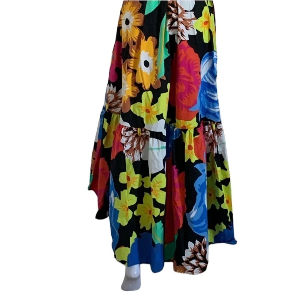 Christopher John Rogers Multicolor Floral Puff Dre - Picture 8 of 10